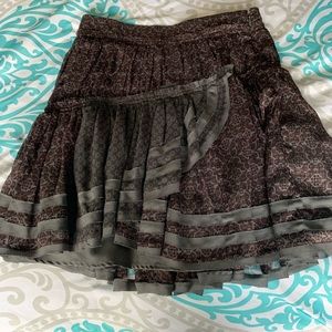 Peasant style short skirt